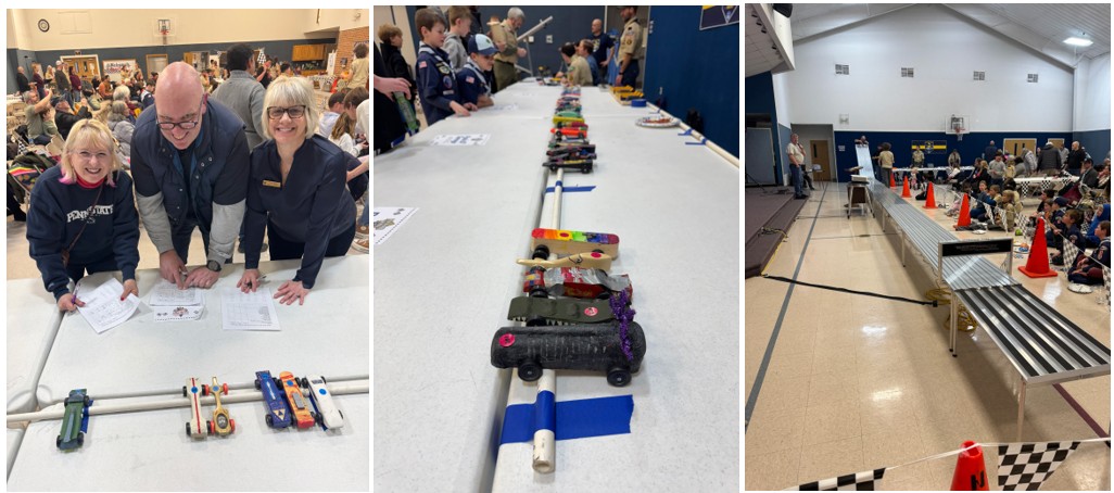 Rotarians Precipitate as Pinewood Derby Judges